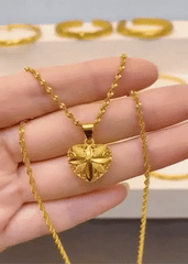 Heart Shaped Love Charm Necklace