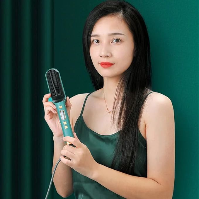 Hair Straightener Professional Quick Heated Electric Hot Hair Comb